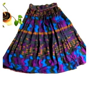 Boho tribal wool skirt